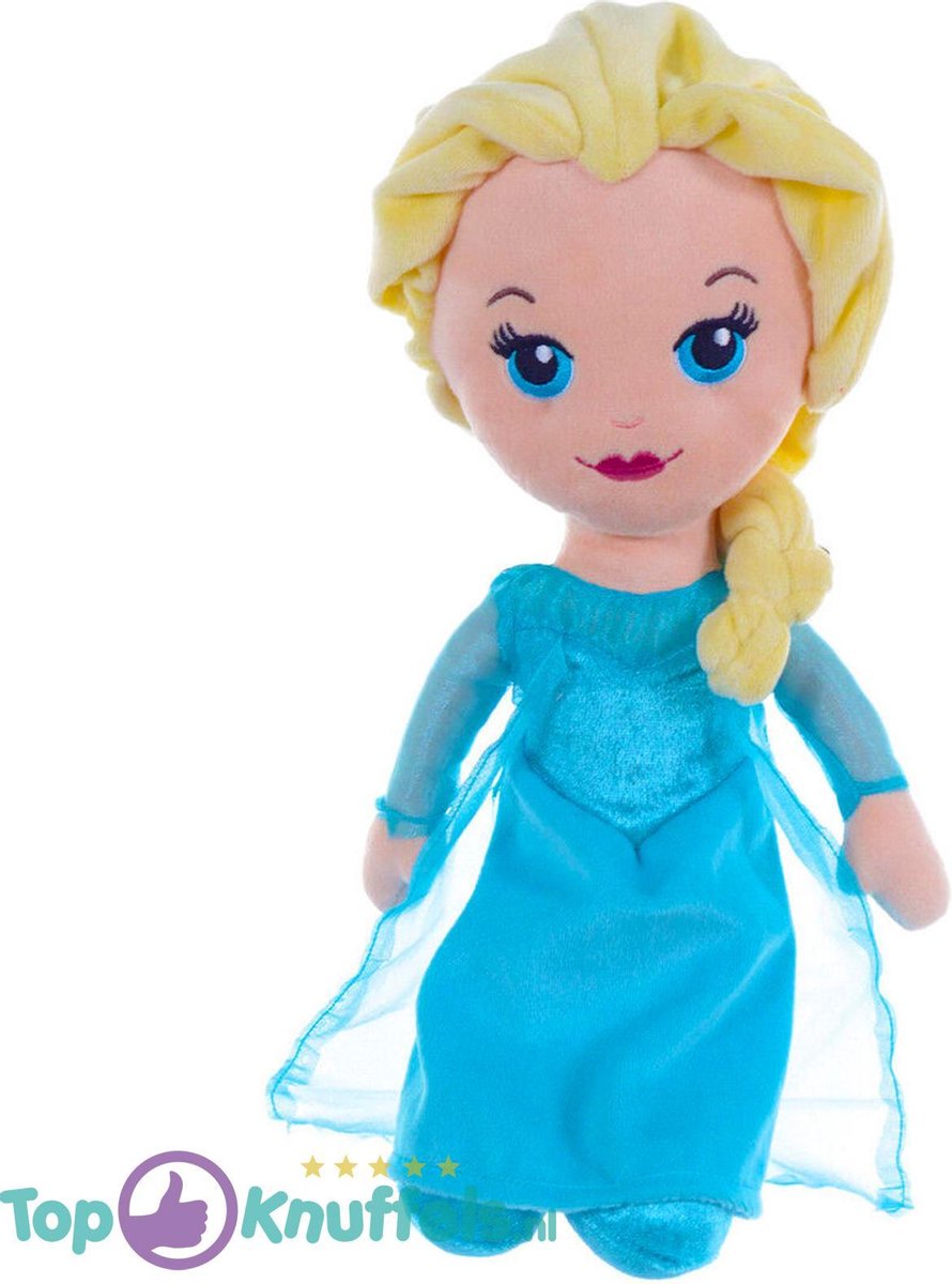 Disney Frozen Pluche Knuffel Elsa 32 cm | Disney Frozen Plush Peluche Knuffel pop | Elsa Anna Olaf | Knuffelpop voor kinderen